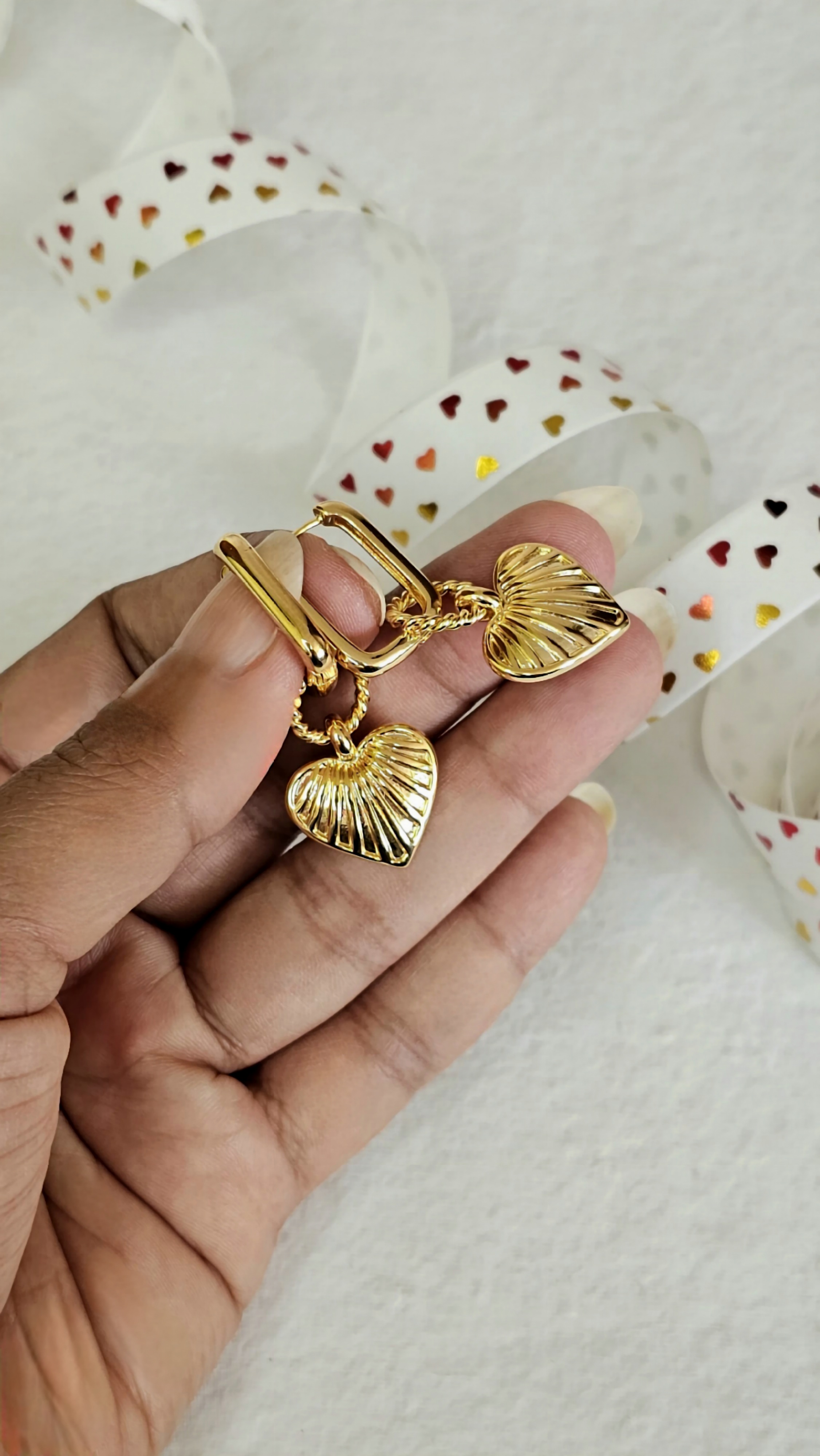 Cori Hug Hoop Drop Earrings