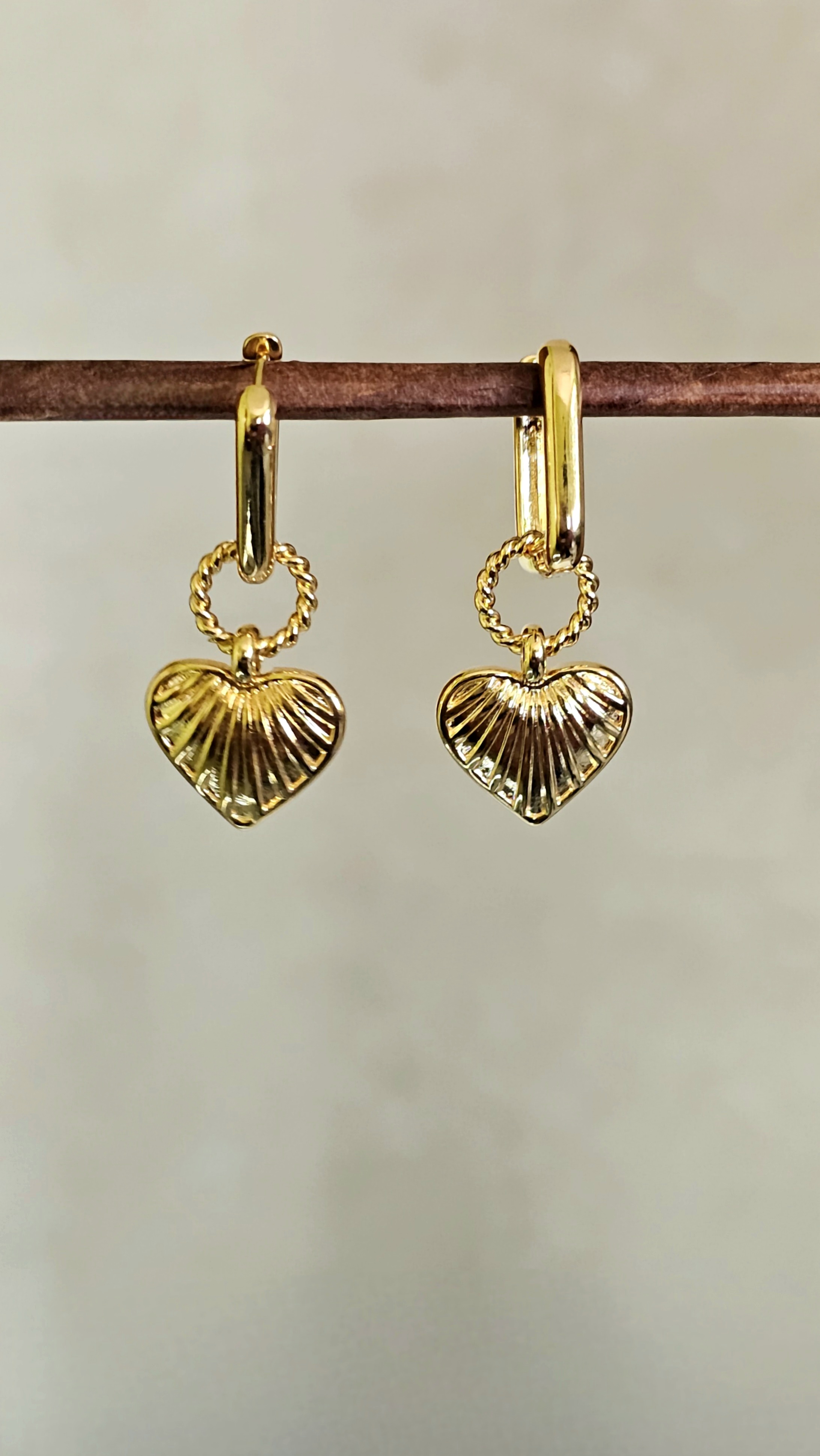 Cori Hug Hoop Drop Earrings