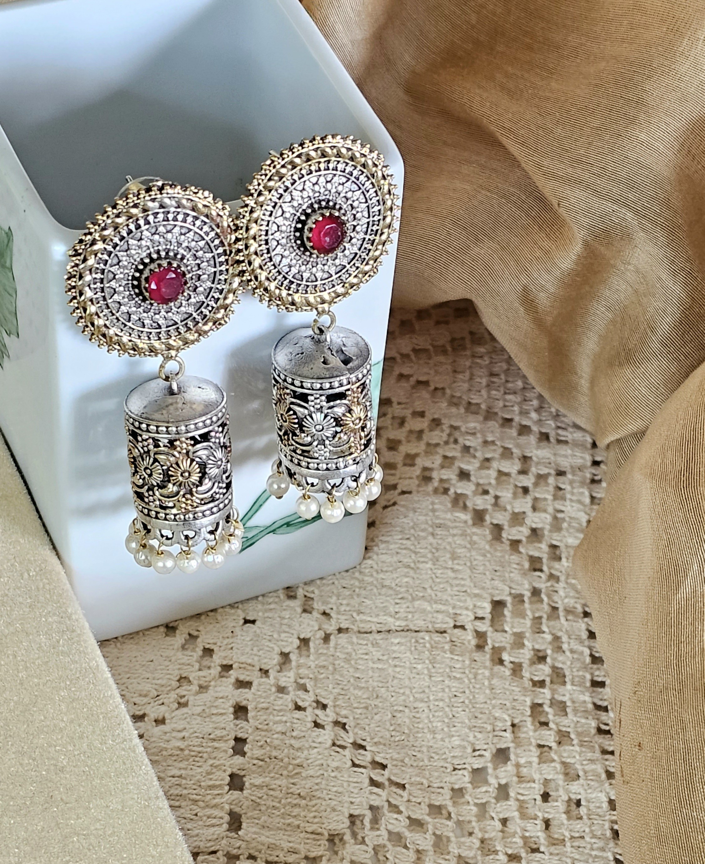 Alekhi Jhumki Earrings – Jaipur Edit