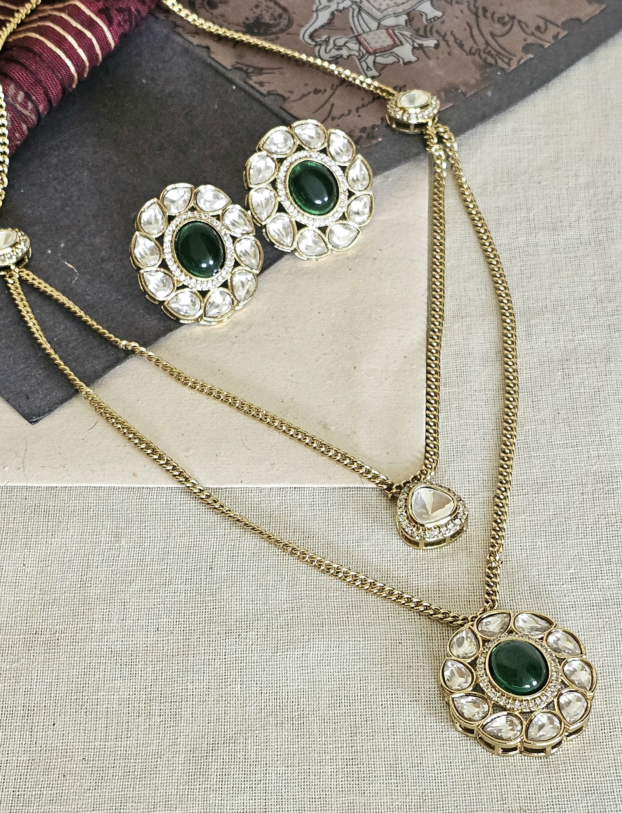 Kumud Necklace Set - Jaipur Edit