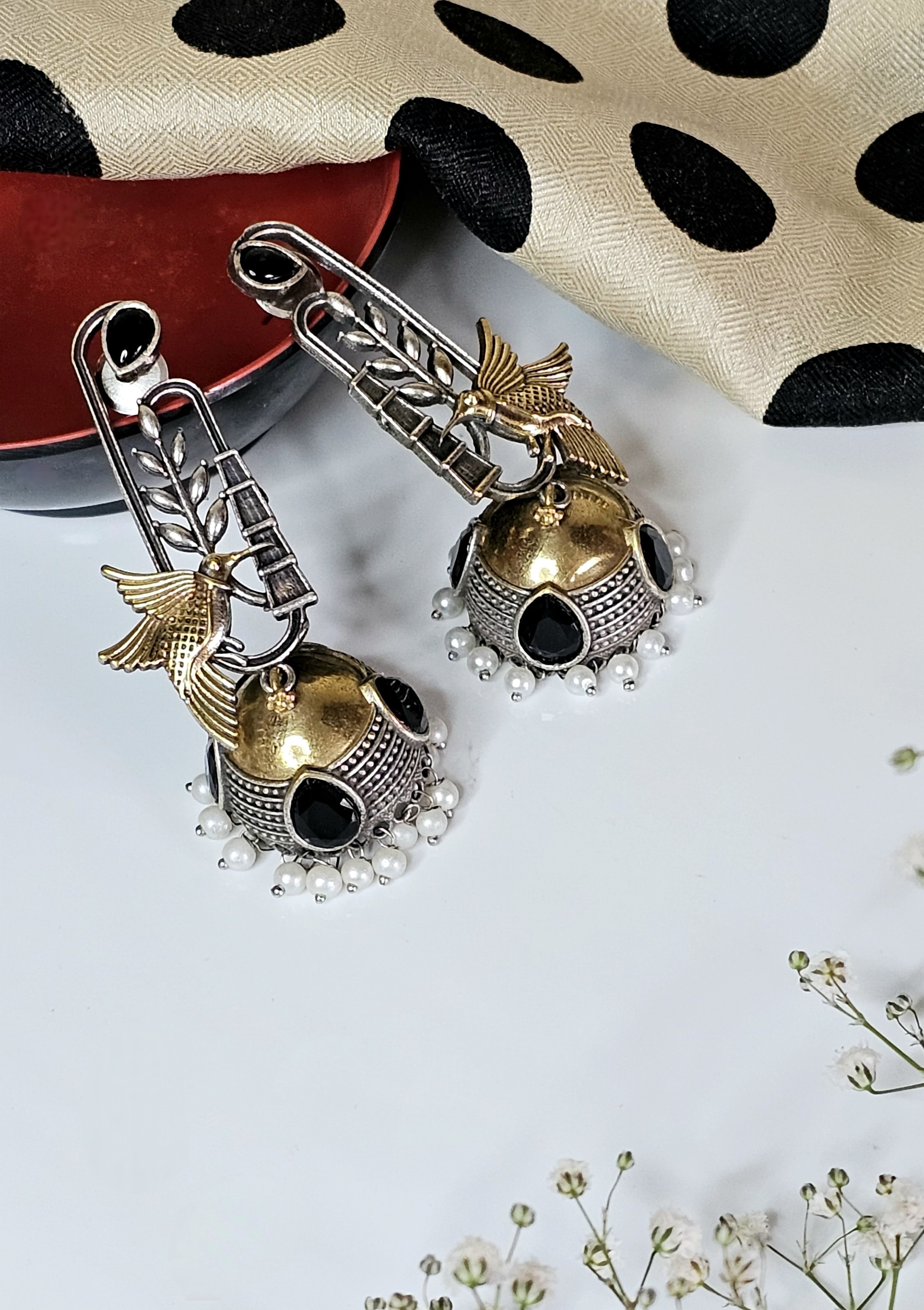 Turhi Jhumki Earrings – Jaipur Edit