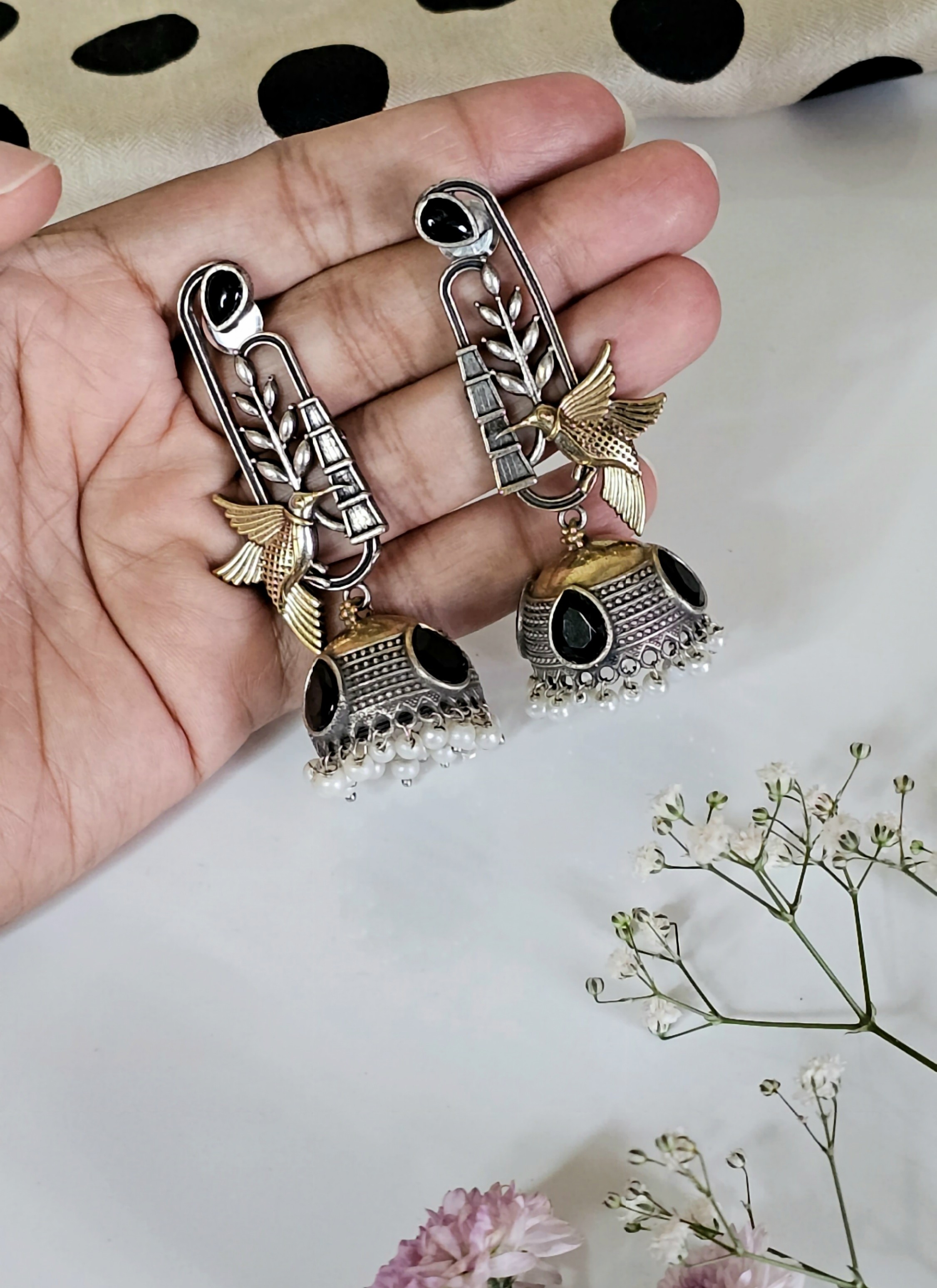 Turhi Jhumki Earrings – Jaipur Edit