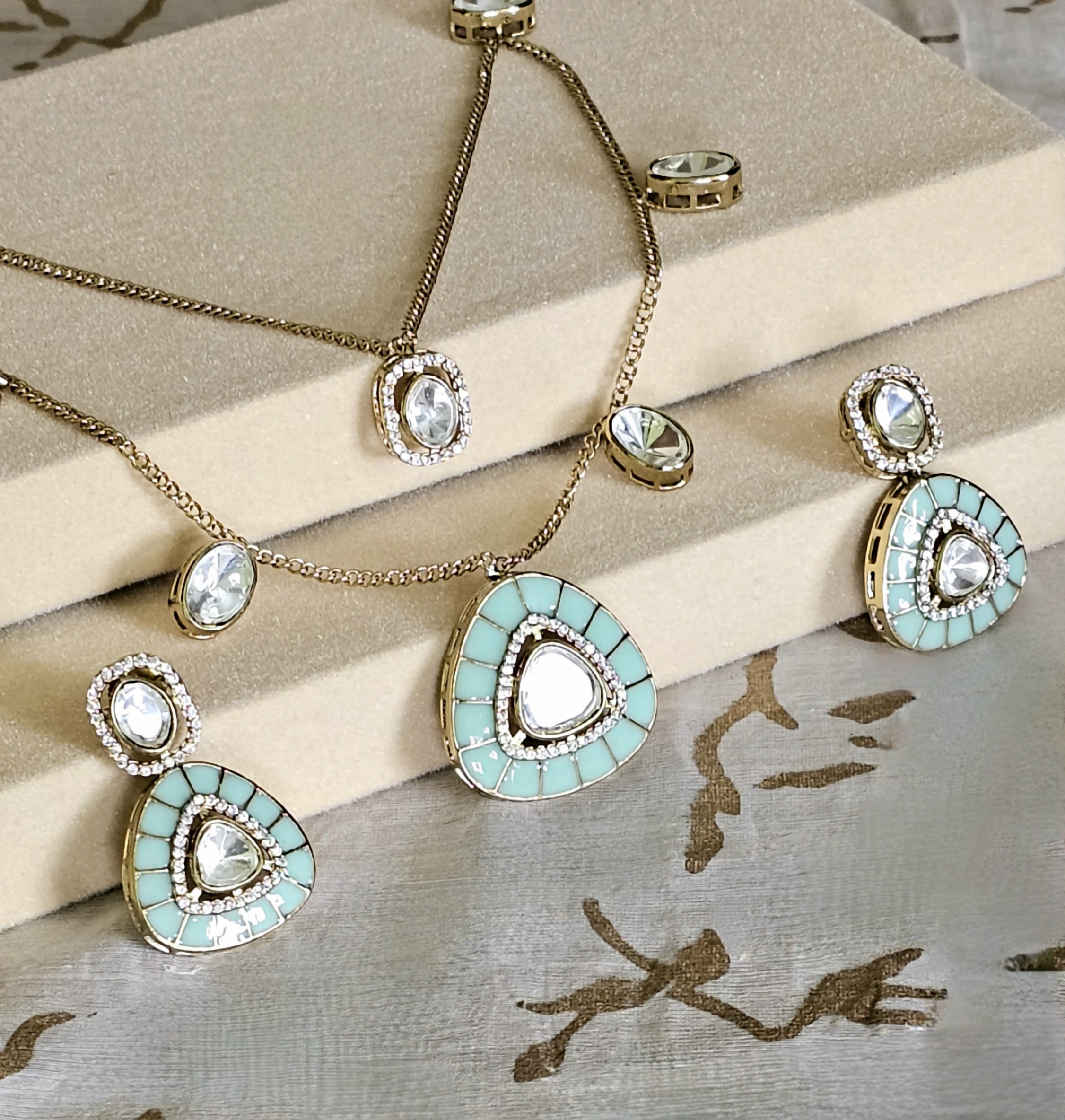 Trikona Necklace Set - Jaipur Edit
