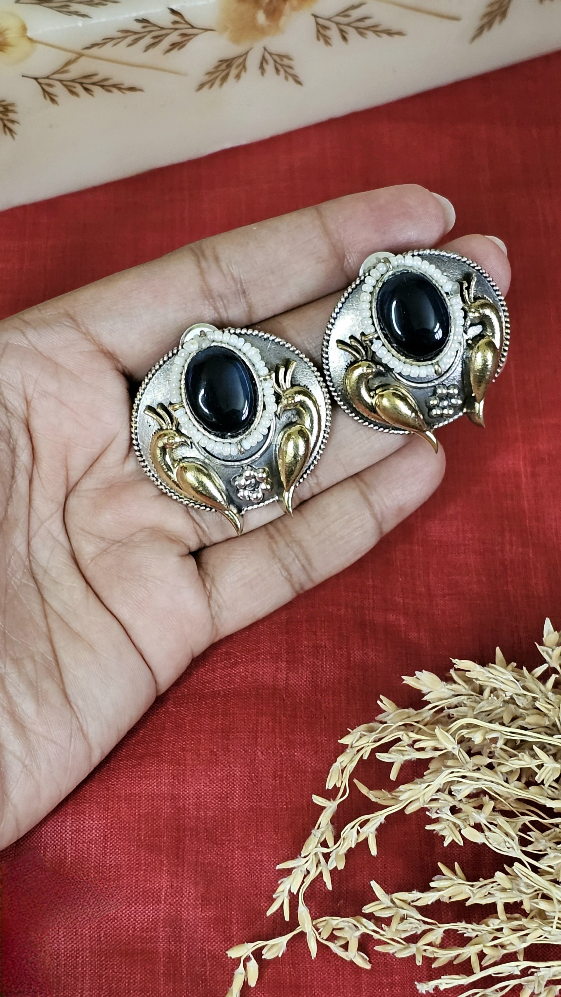 Mudrika Stud Earrings - Jaipur Edit