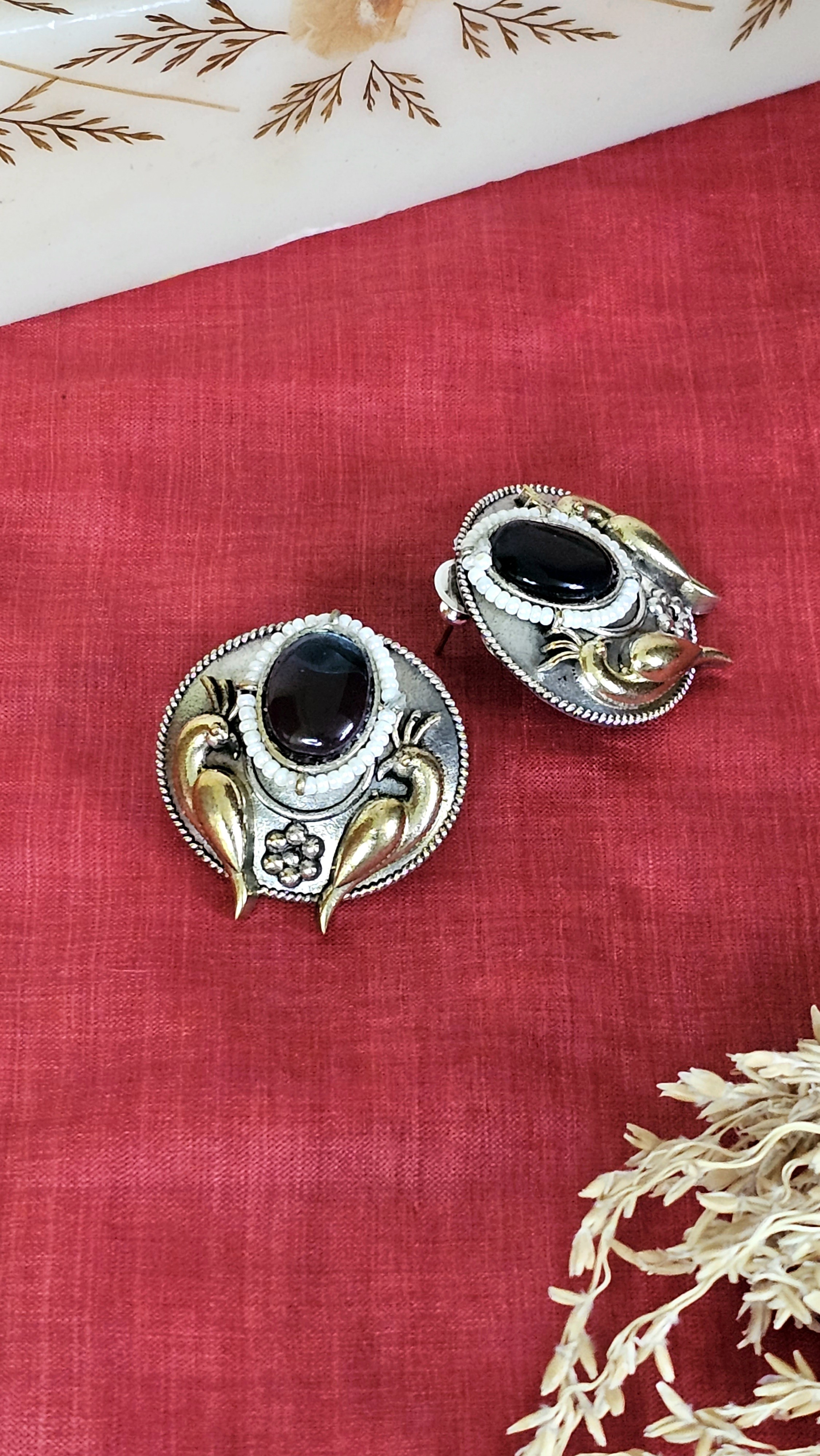 Mudrika Stud Earrings - Jaipur Edit