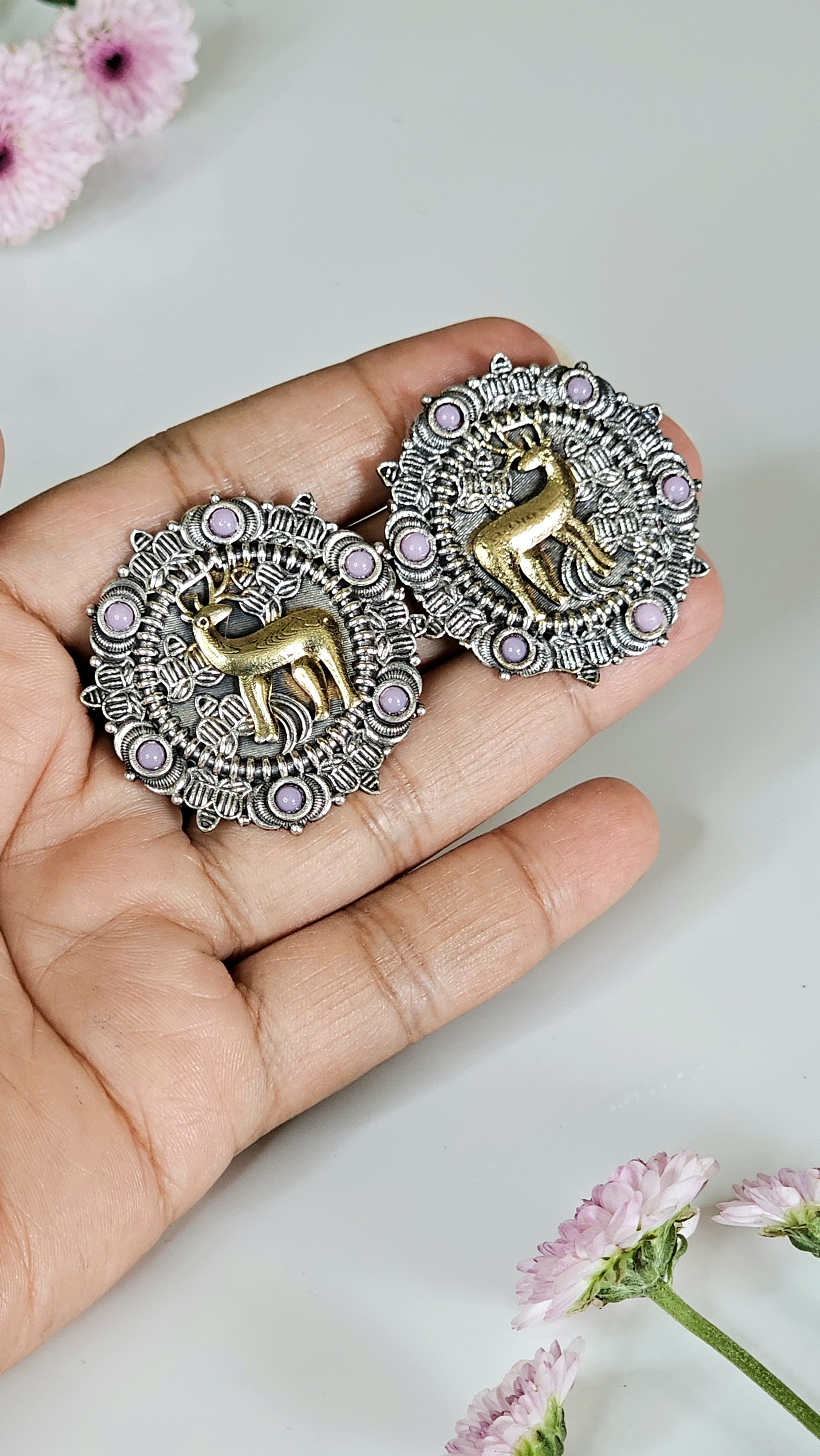 Mrigtrishna Stud Earrings – Jaipur Edit