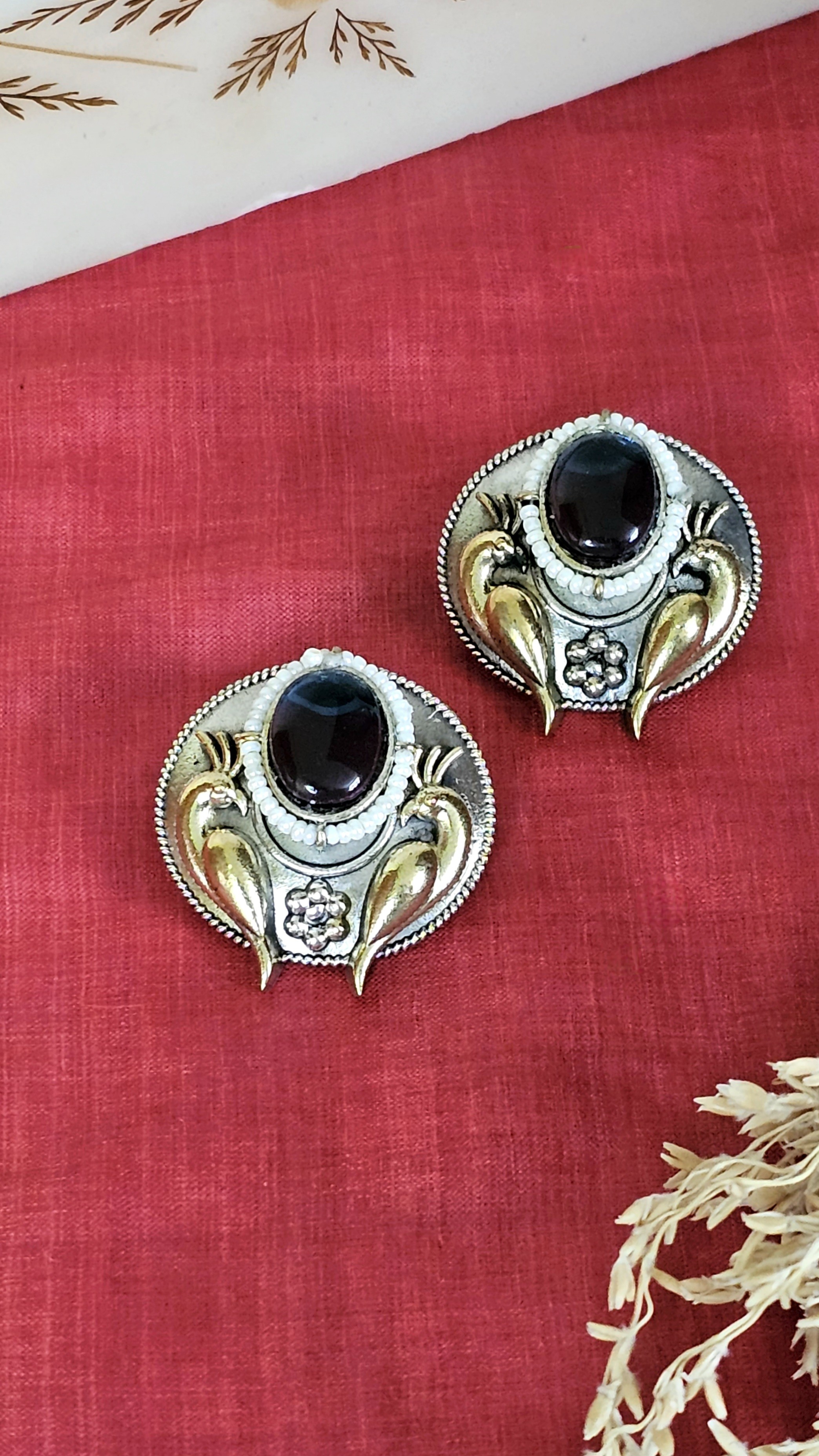 Mudrika Stud Earrings - Jaipur Edit