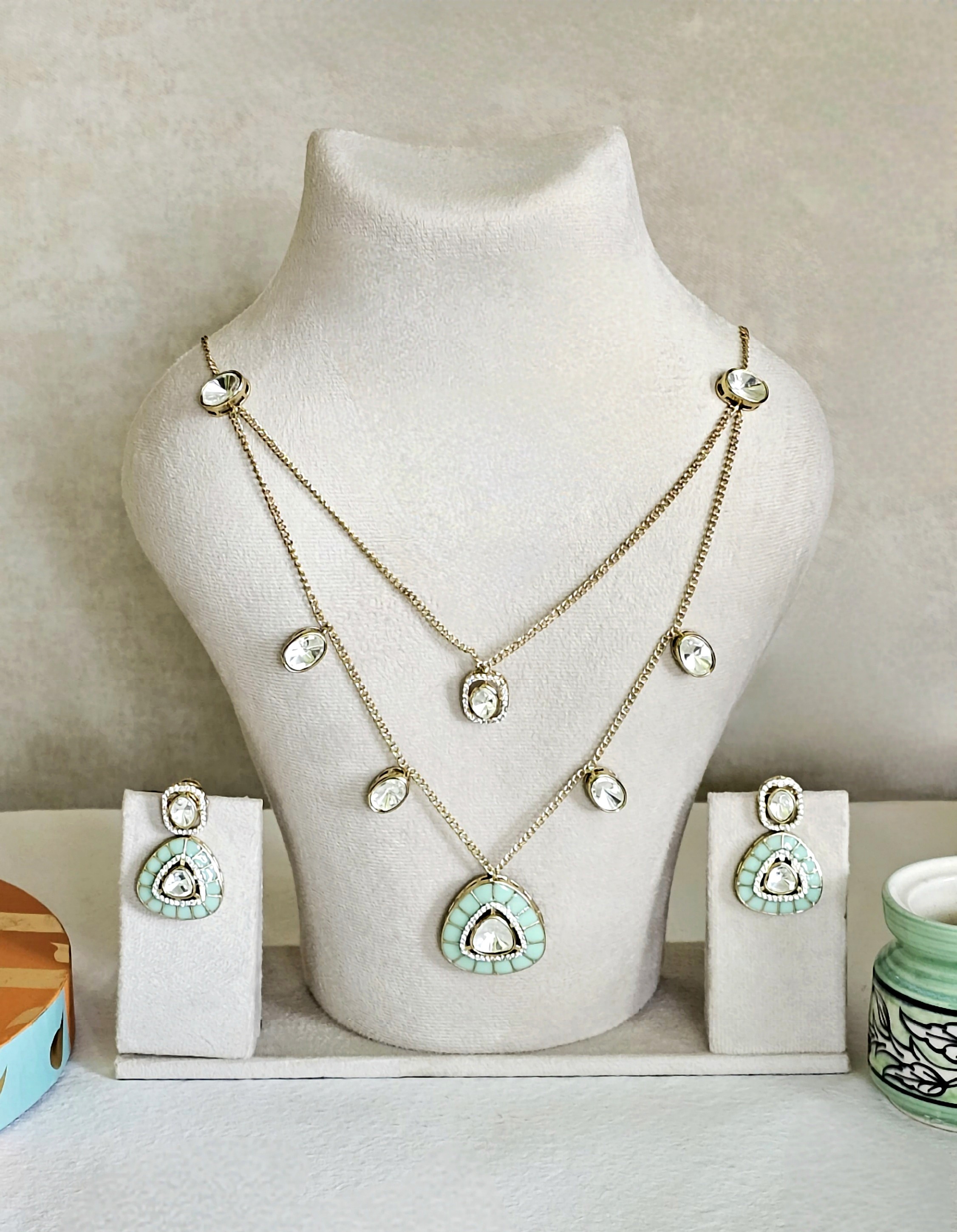 Trikona Necklace Set - Jaipur Edit