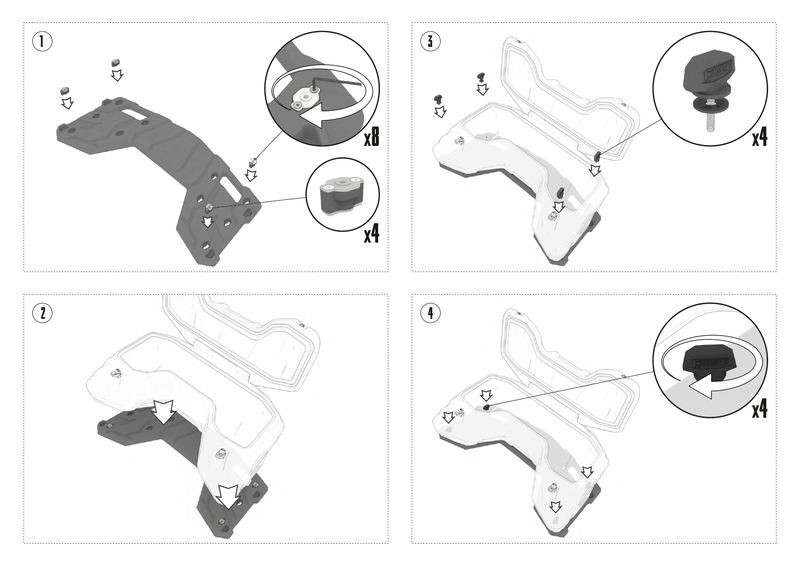CFMOTO galinė daiktadėžė 850/1000 G3 2024+ 942-0211
