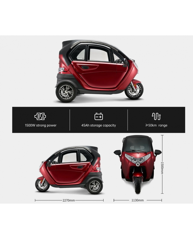 Elektrinis triratis POLARIS, 1500W AC