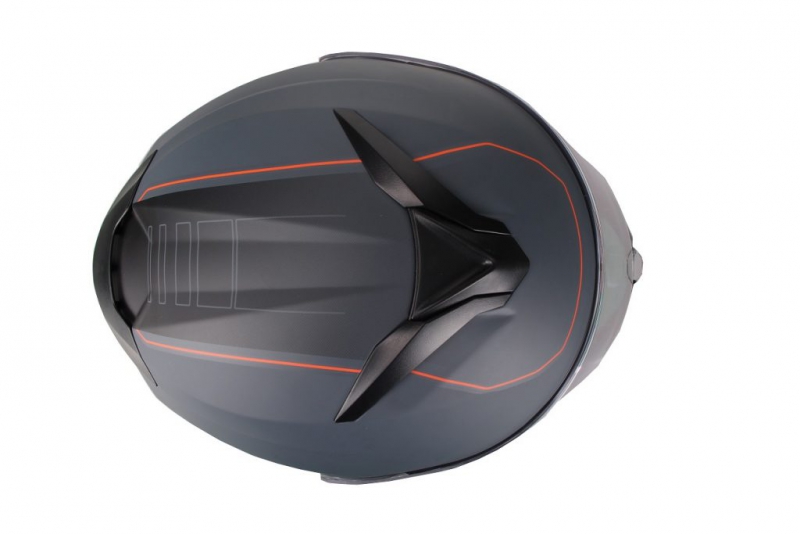 Šalmas VITO FLIP UP FURIO MATT BLACK/RED