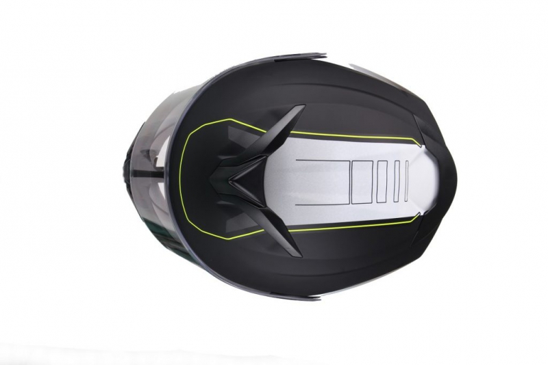 Šalmas VITO FLIP UP FURIO MATT BLACK/YELLOW