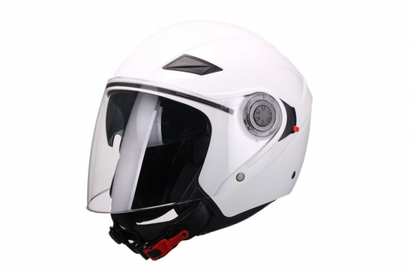 Šalmas VITO JET AMARO BLIZGUS WHITE