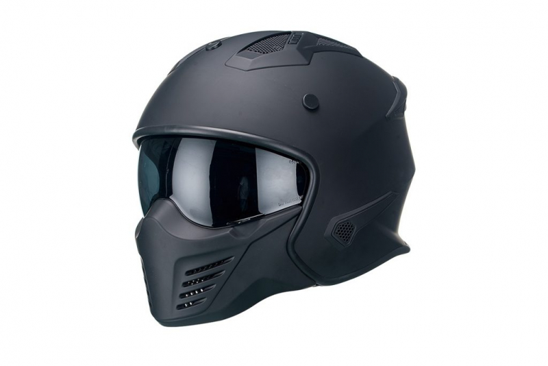 Šalmas VITO JET BRUZANO MATT BLACK