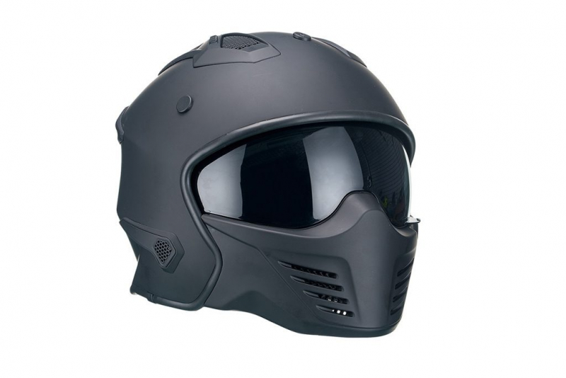 Šalmas VITO JET BRUZANO MATT BLACK