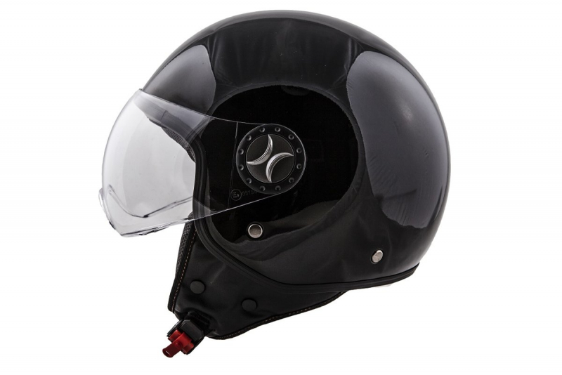 Šalmas HELMET VITO JET LORETO BLIZGUS BLACK