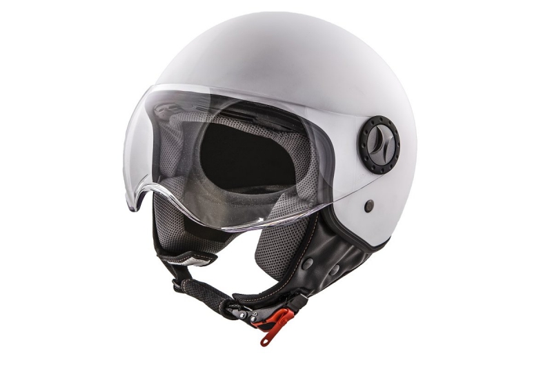 Šalmas HELMET VITO JET LORETO BLIZGUS WHITE
