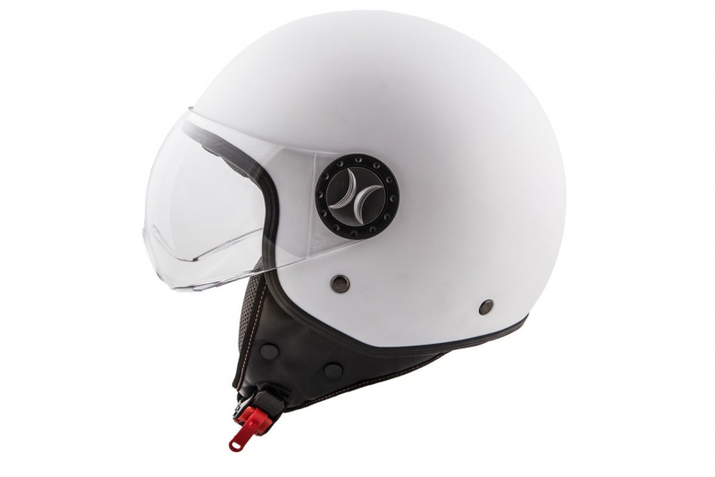 Šalmas HELMET VITO JET LORETO BLIZGUS WHITE