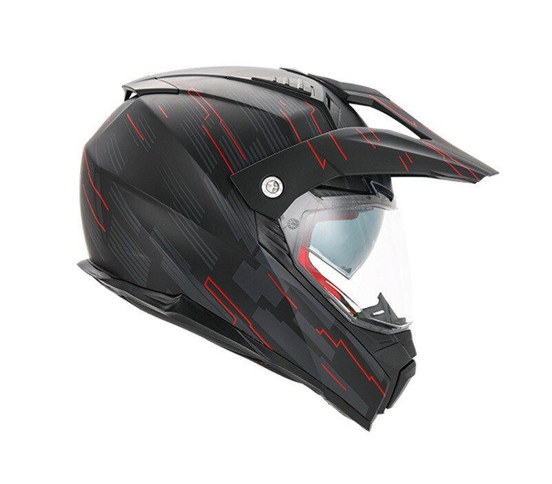 Šalmas VITO CROSS WITH VISOR MOLINO MATT BLACK