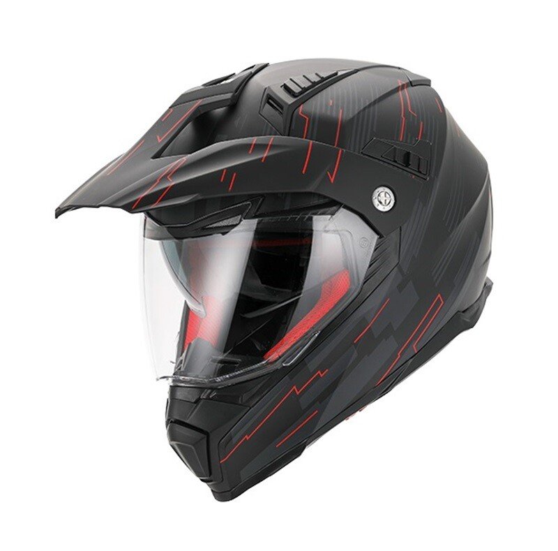 Šalmas VITO CROSS WITH VISOR MOLINO MATT BLACK