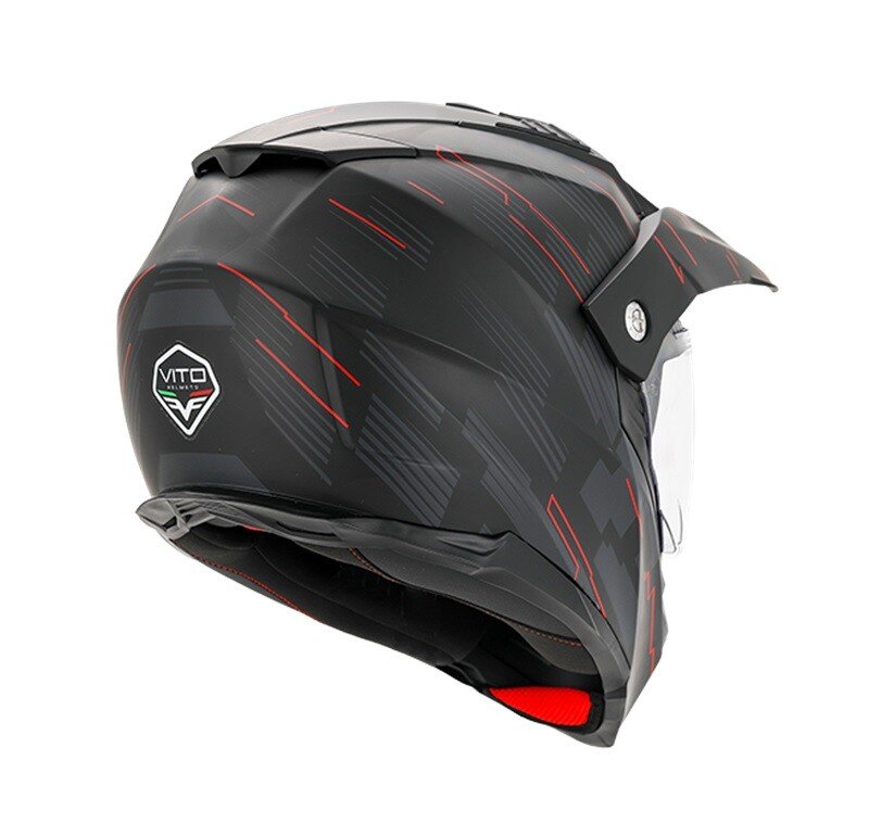 Šalmas VITO CROSS WITH VISOR MOLINO MATT BLACK