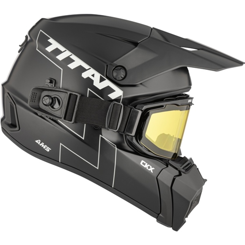 Šalmas CKX Helmet Titan AMS Matt Black + Goggles
