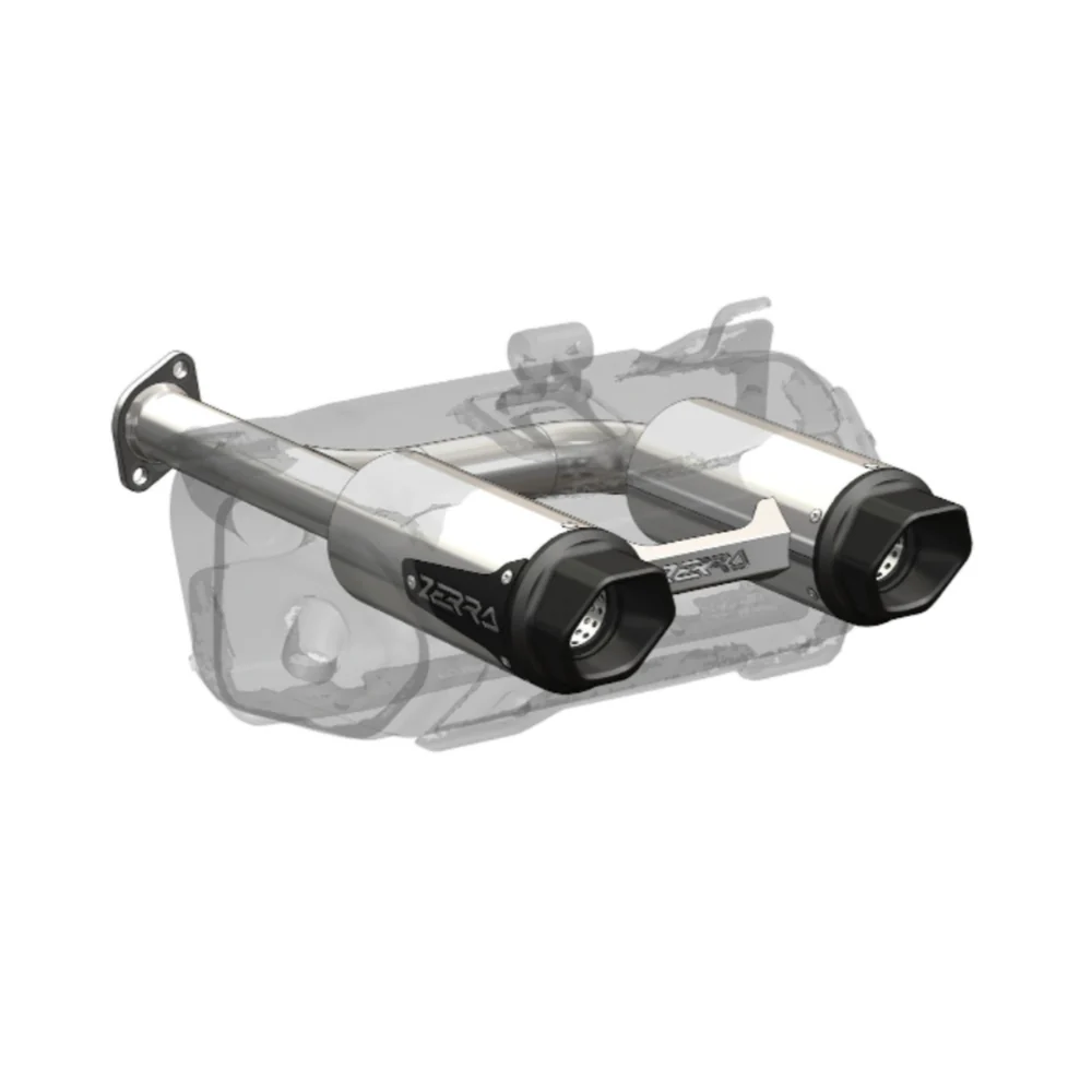 Zerra HEX Dual Rear-Exit Exhaust - Gen 3 CFMOTO 1000/850  |  Goes Terrox 1000