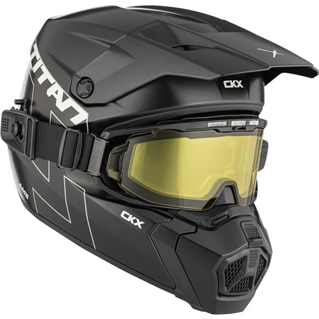 Šalmas CKX Helmet Titan AMS Matt Black + Goggles