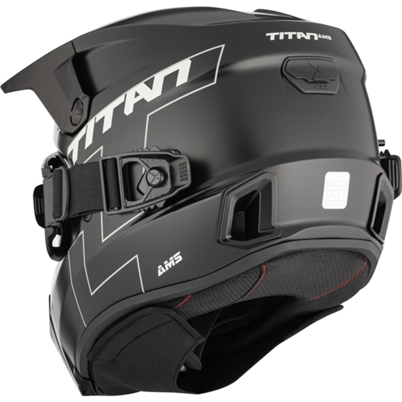 Šalmas CKX Helmet Titan AMS Matt Black + Goggles