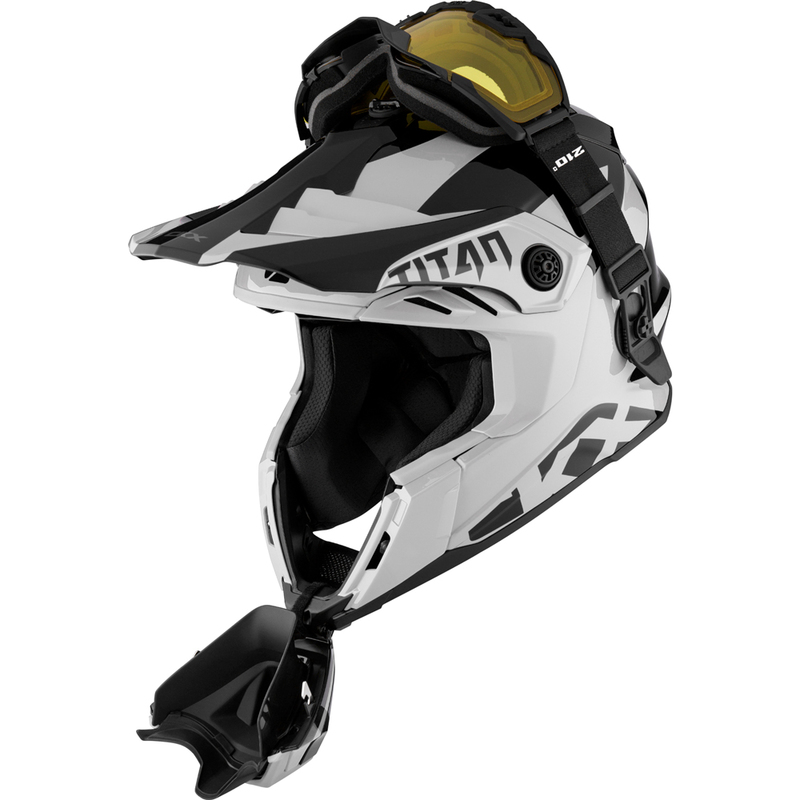 Šalmas CKX Helmet + Goggles TITAN Climb Matt grey
