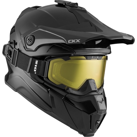 Šalmas CKX Helmet Titan Solid Black with matt goggle