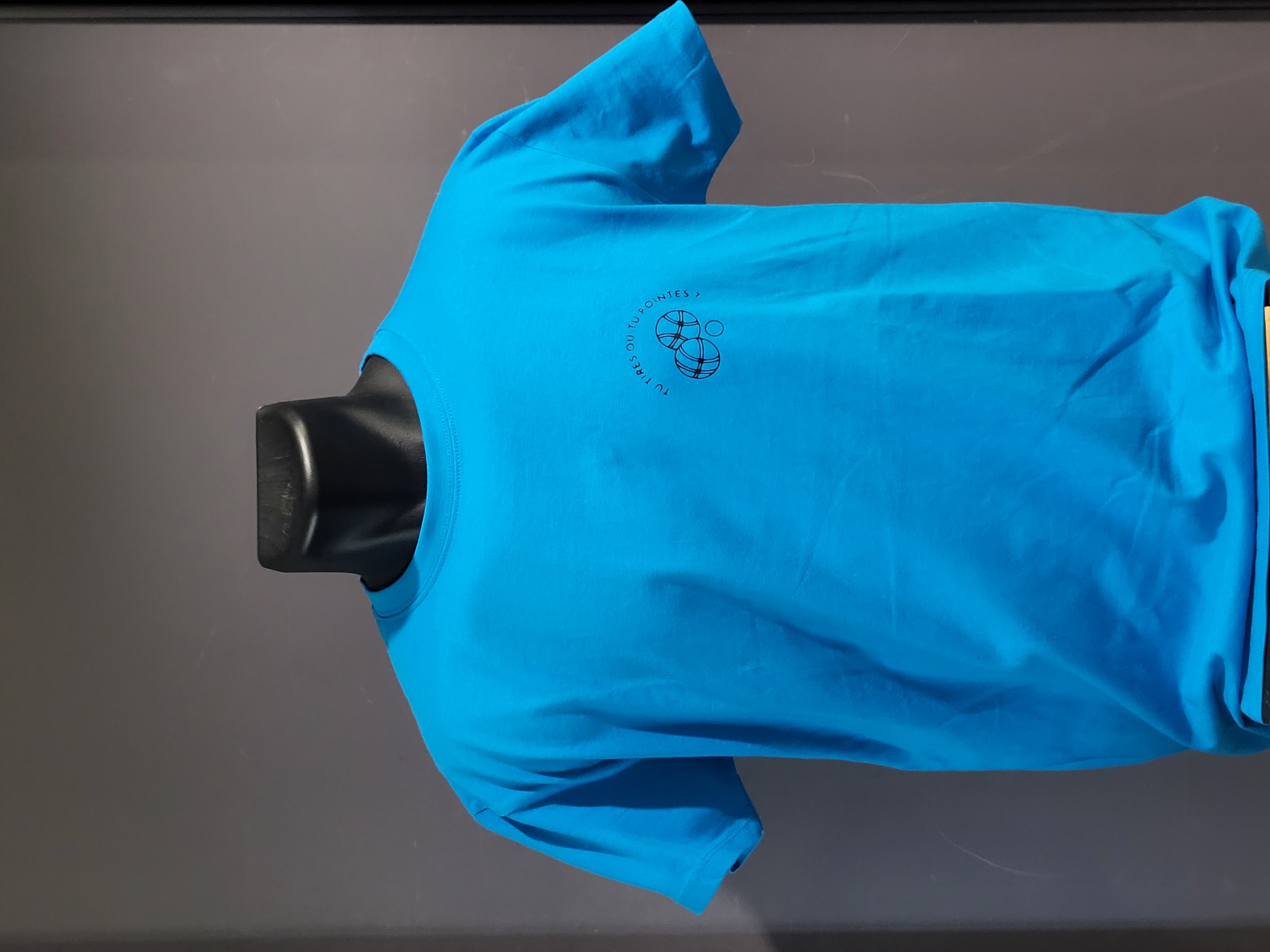 T-shirt homme bleu bouliste
