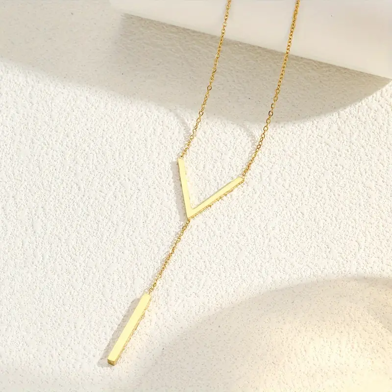 Long V-Shaped Necklace - Waterproof 