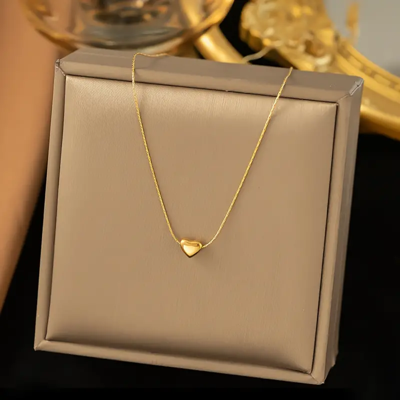 Petit Heart Pendant Necklace - Waterproof
