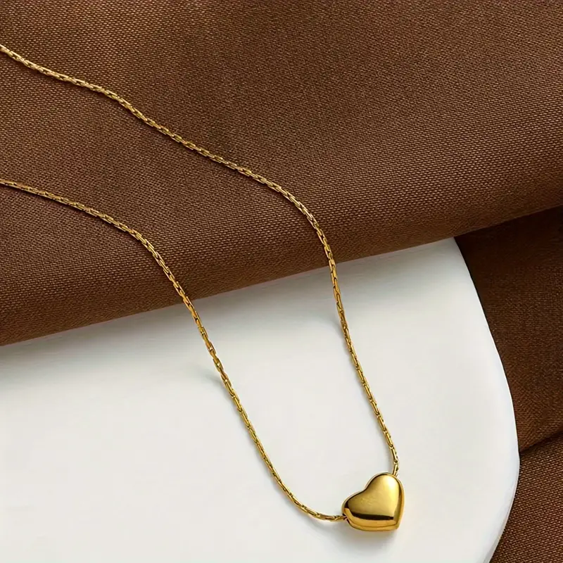 Petit Heart Pendant Necklace - Waterproof