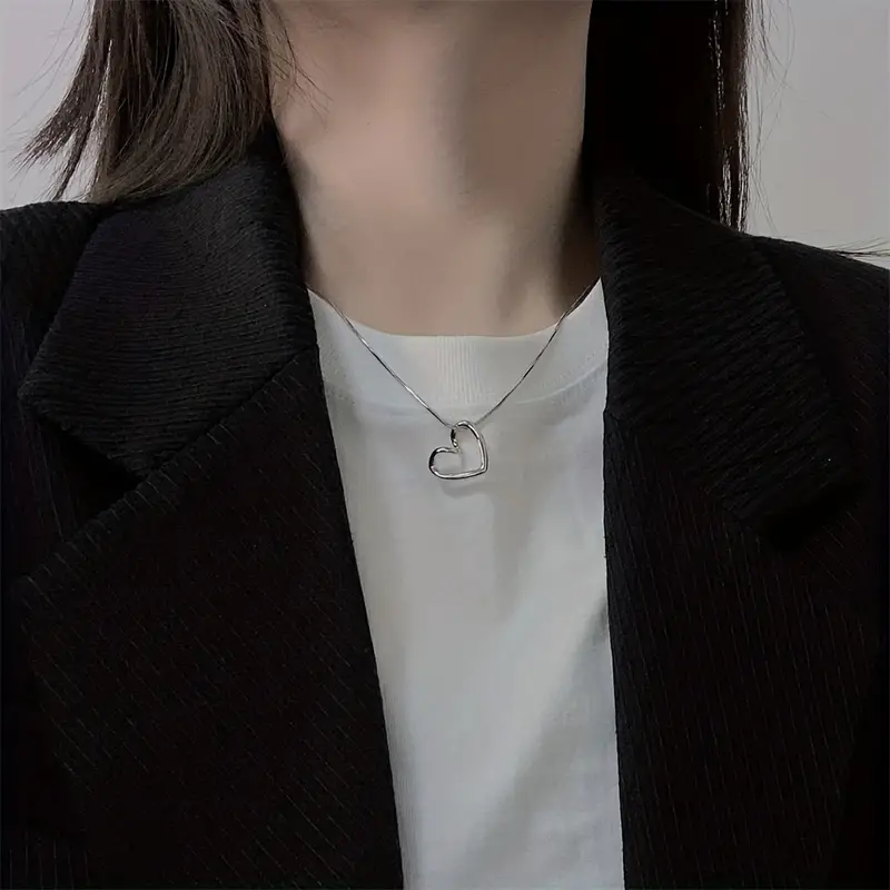 Heart Shape Pendant Necklace - Waterproof