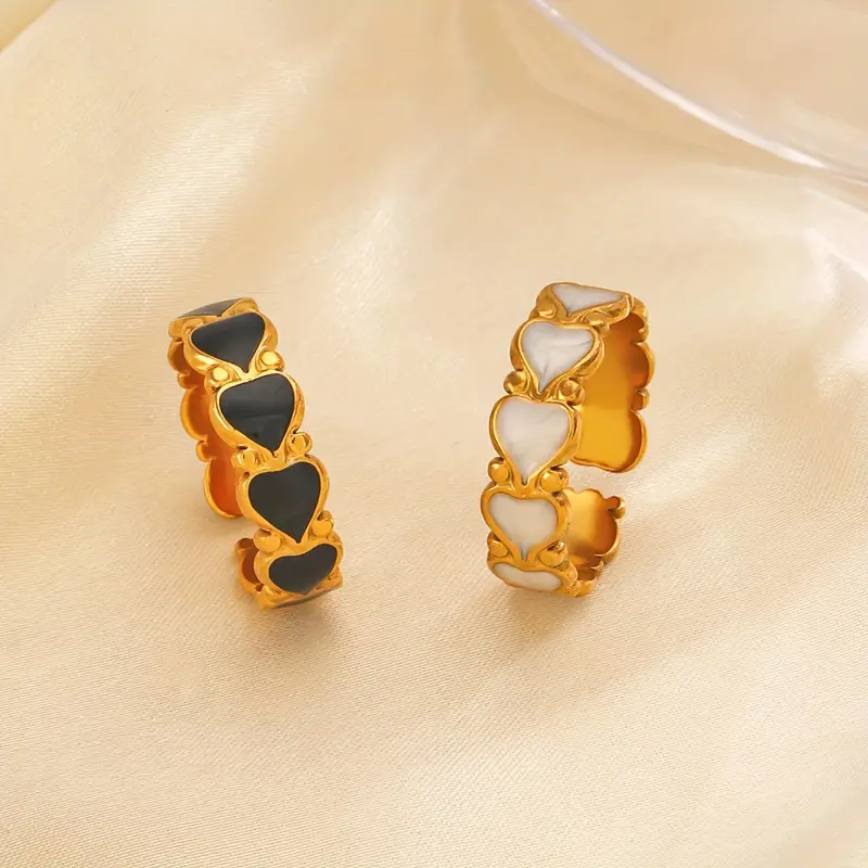 Chic Heart Ring - waterproof - adjustable 