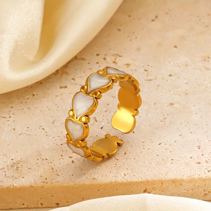 Chic Heart Ring - waterproof - adjustable 