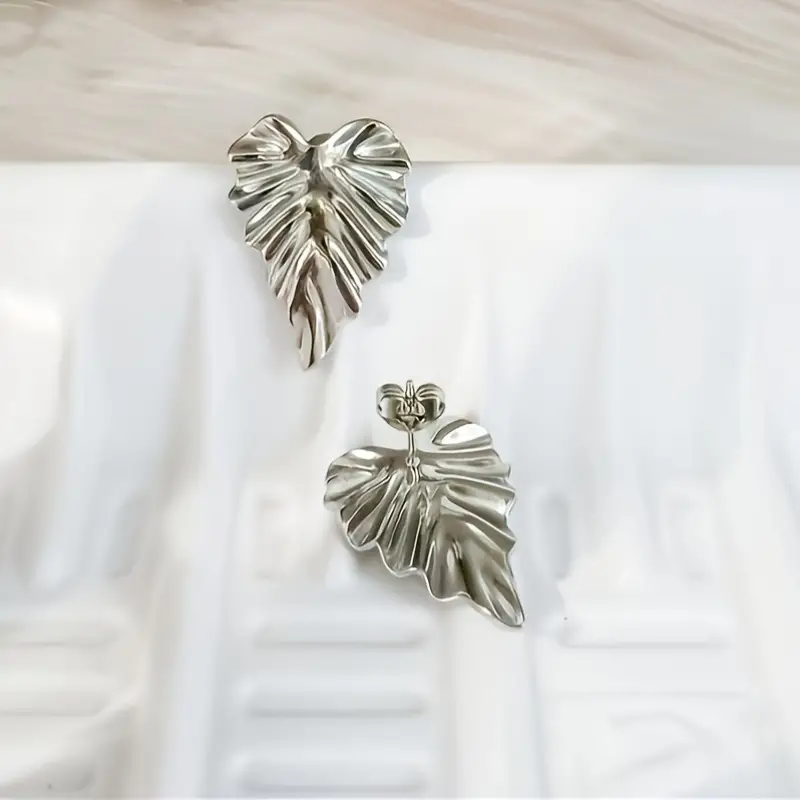 Dropped Leaf Earrings - Waterproof