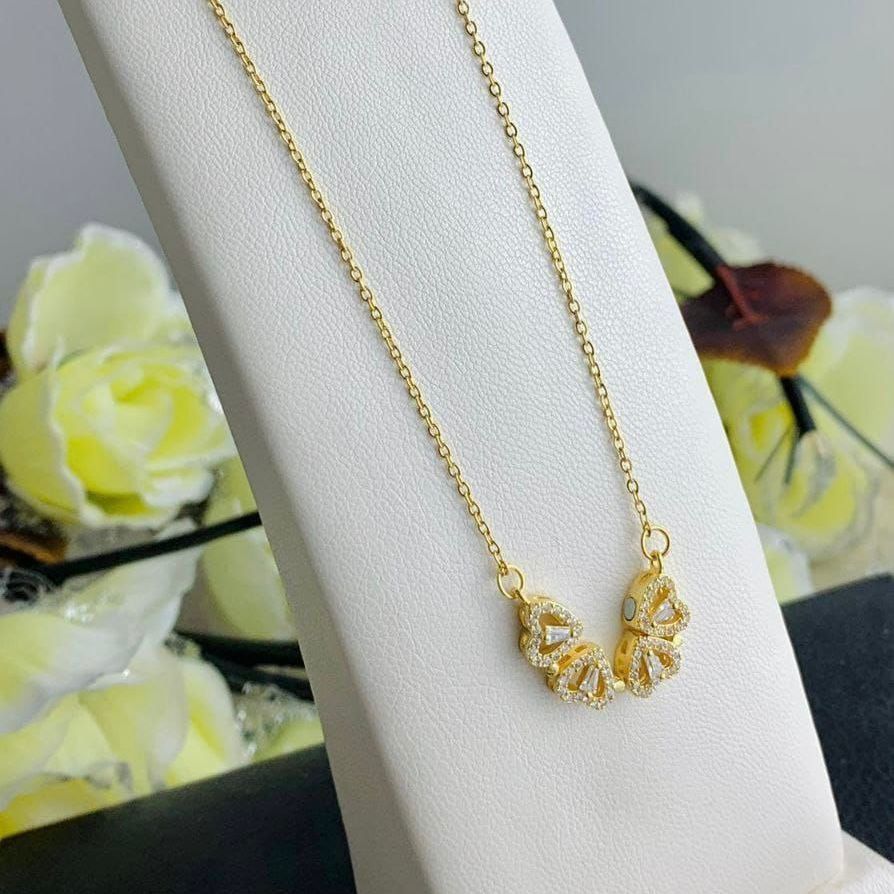 Flower Gold Necklace - Waterproof