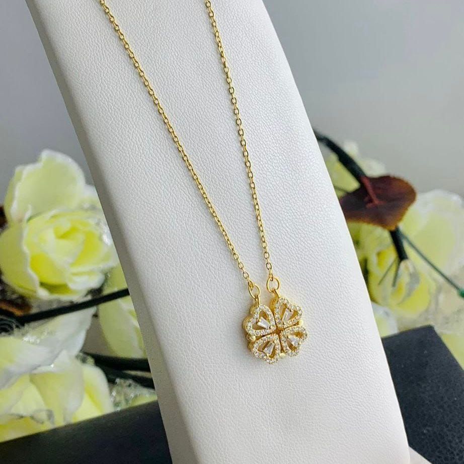 Flower Gold Necklace - Waterproof