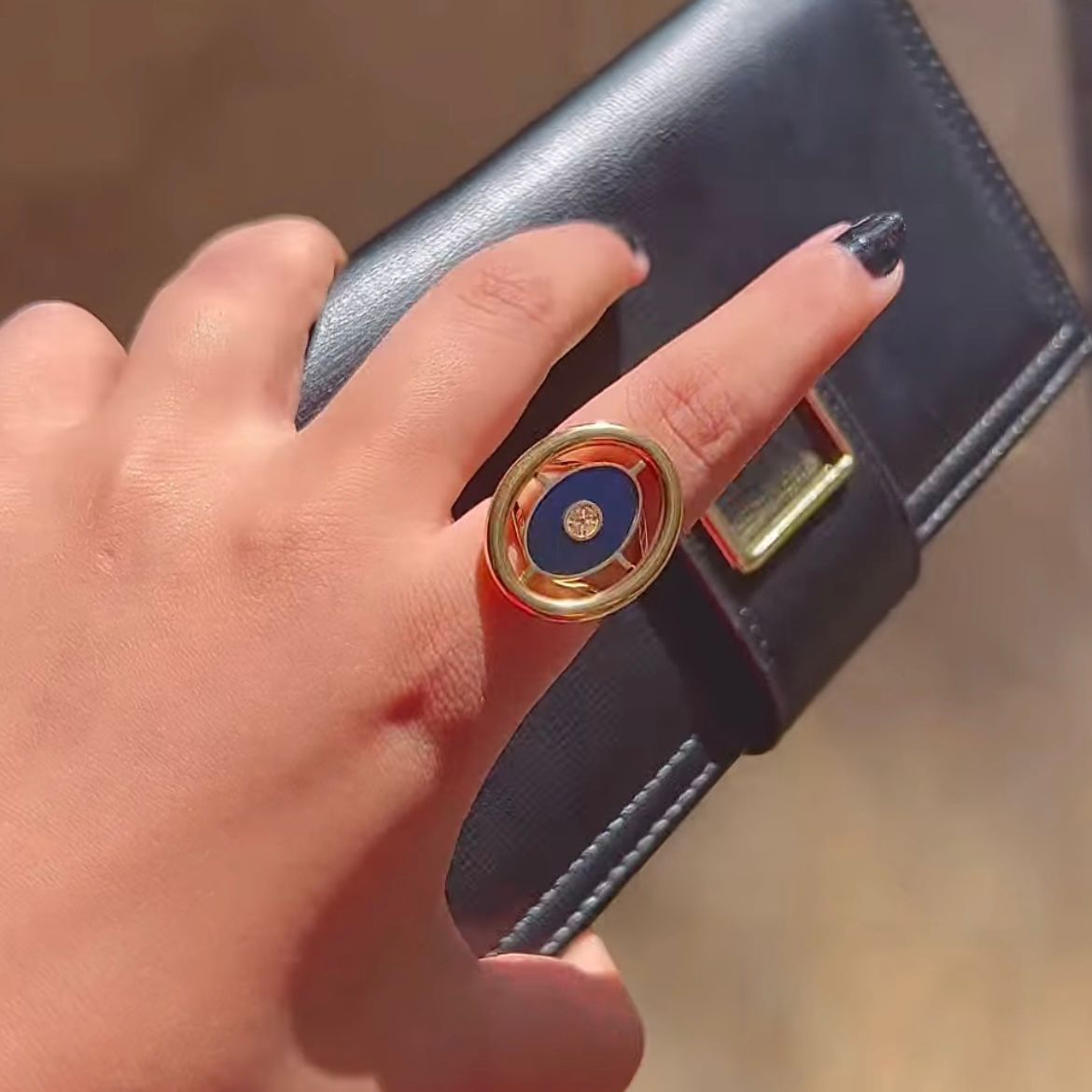 Black Gold Ring - Waterproof - Adjustable