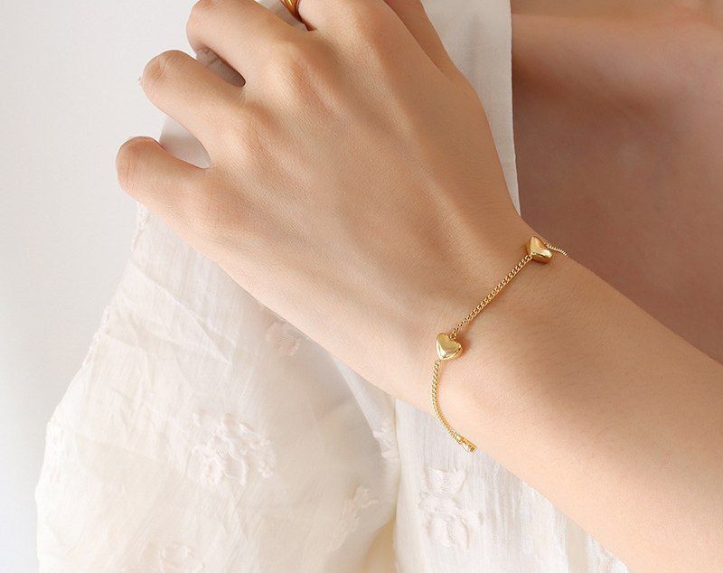 Heart Charm Bracelet - Waterproof