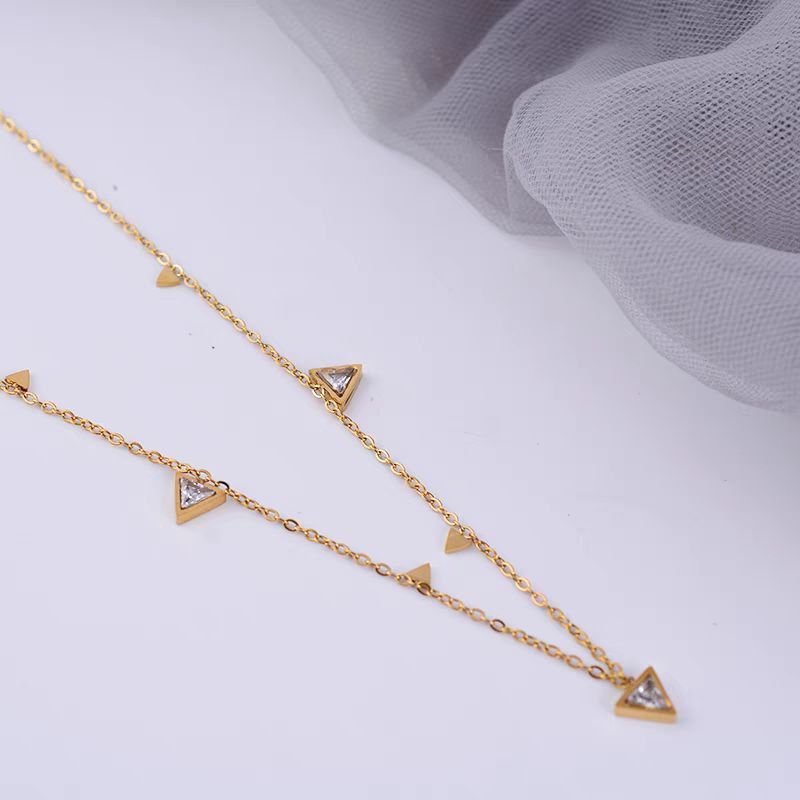 Triangle Pendant Necklace - Waterproof