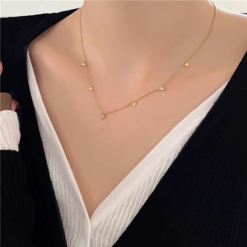 Triangle Pendant Necklace - Waterproof