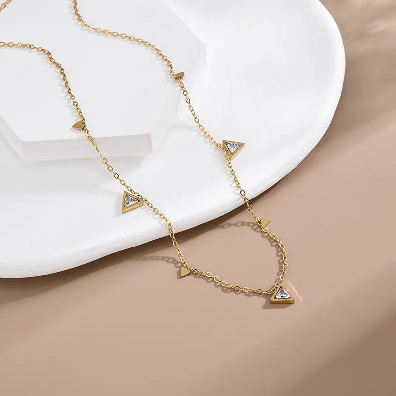 Triangle Pendant Necklace - Waterproof