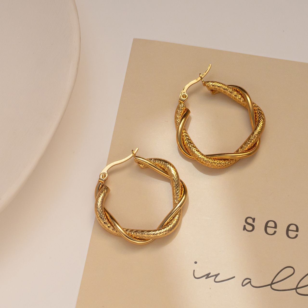 Mixed Hoop Earrings - Waterproof