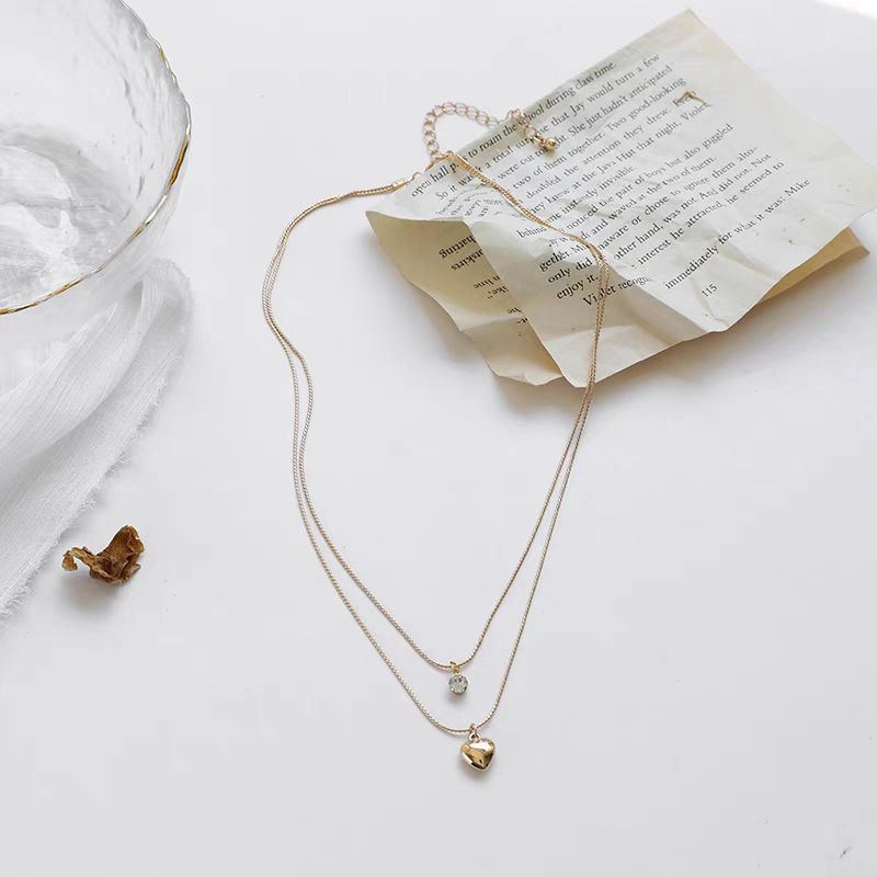Minimalist Petit-Heart Layered Necklace - Waterproof