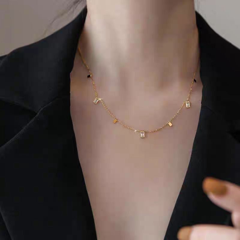 Mini-Rectangles Necklace - Waterproof