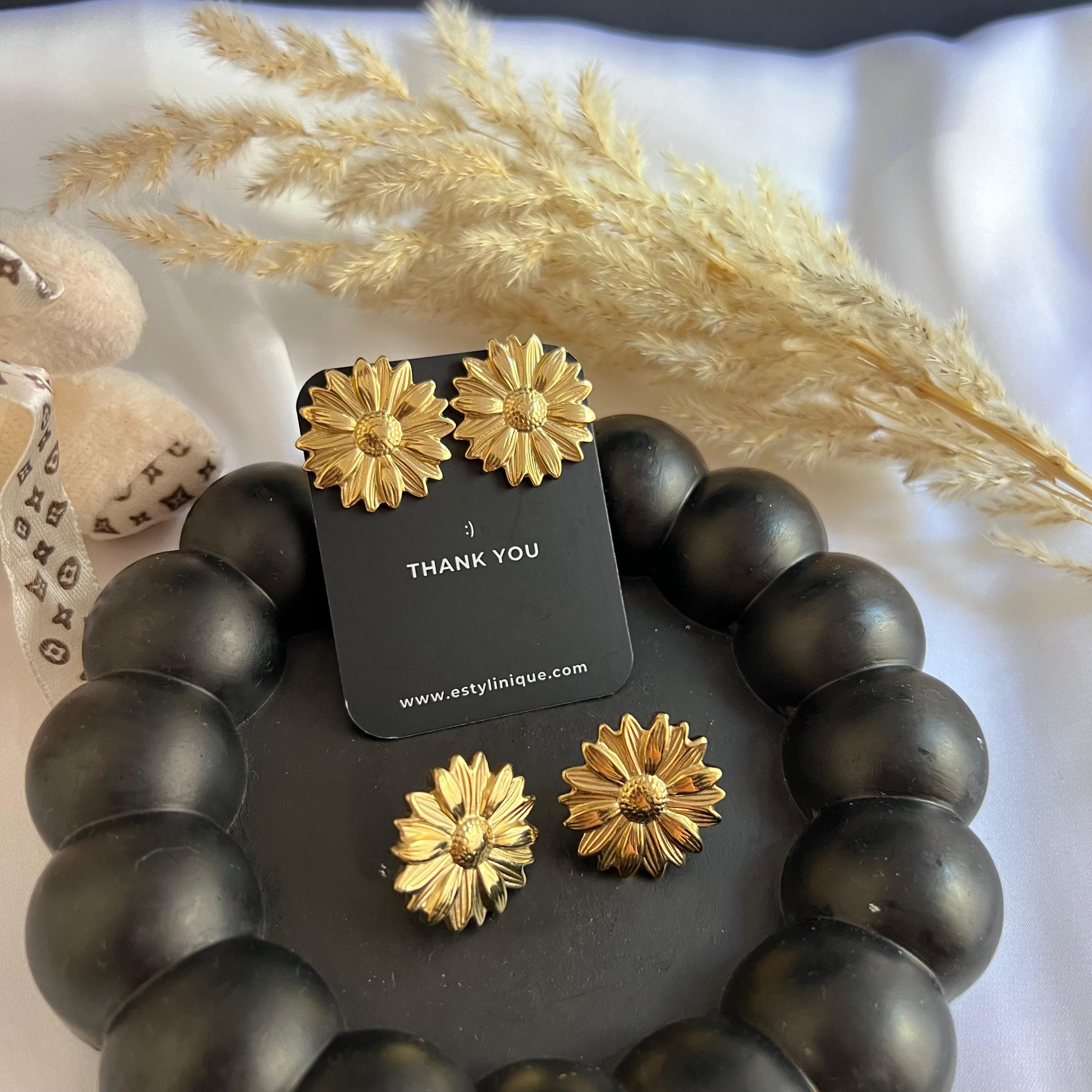 Sunflower Earrings - Waterproof